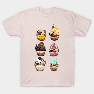 Cupcake Pugs T-Shirt